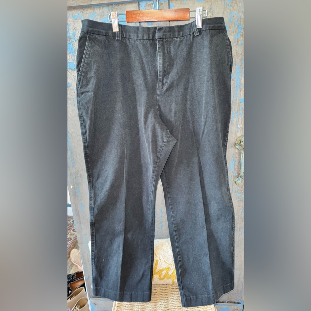 Land's End Straight Leg Black Women’s Size 16
